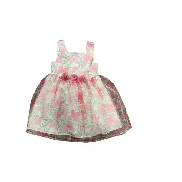 Catherine Malandrino Girls Dress 5T Great Condition Color Pink and White - Picture 1 of 5